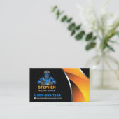 プロフェッショナル溶接機金属溶接加工 名刺 (スタンド正面)