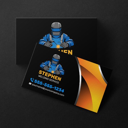 プロフェッショナル溶接機金属溶接加工 名刺
