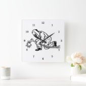 プロフェッショナル溶接機 スクエア壁時計 (ホーム)