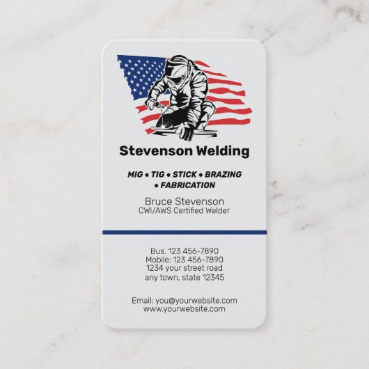 プロフェッショナル溶接機 名刺 (正面)