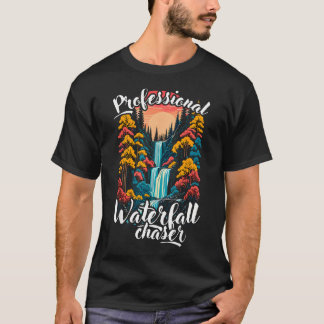 プロフェッショナル滝つぼハンター 楽しいハイキング Tシャツ