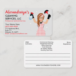 プロフェッショナル漫画の清掃/清掃 名刺