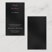 プロフェッショナル灰色の手書き入力プレーンユニーク 名刺 (正面/裏面)