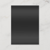 プロフェッショナル灰色の赤い背景ユニーク 名刺 (裏面)