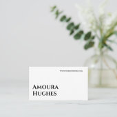 プロフェッショナル無クラシック時はっきりしたモノクロ 名刺 (スタンド正面)