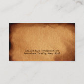 プロフェッショナル焼き紙名刺 名刺 (裏面)