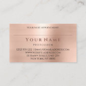 プロフェッショナル爪、 ネイルサロンマニキュリストバラ赤面 名刺 (裏面)