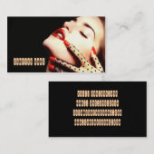 プロフェッショナル爪、 ネイルデザイナ/スタイリスト/アーティストカード 名刺 (正面/裏面)