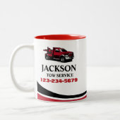 プロフェッショナル牽引トラックサービス ツートーンマグカップ (左)