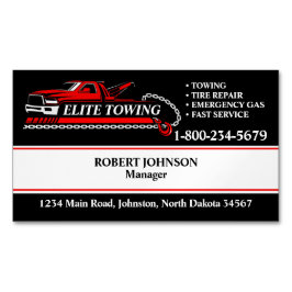 プロフェッショナル牽引トラックサービス マグネット名刺