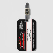 プロフェッショナル牽引トラックサービス ラゲッジタグ (正面縦)