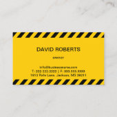 プロフェッショナル牽引会社の運搬サービス 名刺 (裏面)