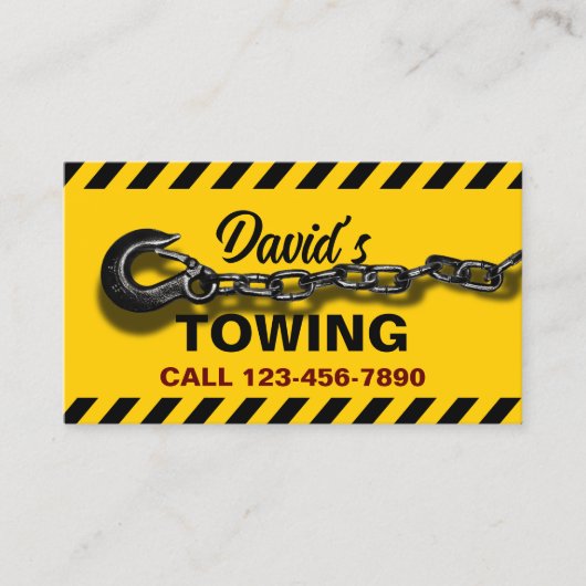 プロフェッショナル牽引会社の運搬サービス 名刺 (正面)