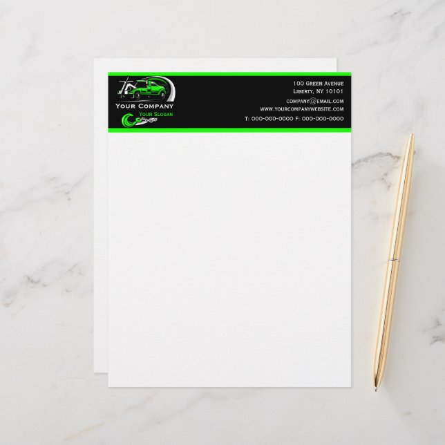 プロフェッショナル牽引会社運搬サービスブシン レターヘッド (正面/裏面インサイチュ)