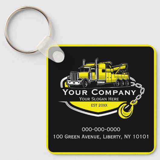 プロフェッショナル牽引会社、運搬サービス キーホルダー (正面)