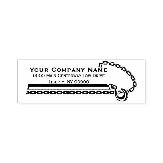 プロフェッショナル牽引会社、運搬サービス セルフインキングスタンプ (デザイン)