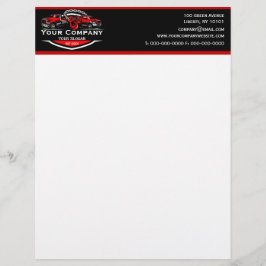 プロフェッショナル牽引会社、運搬サービス レターヘッド