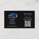 プロフェッショナル牽引会社、運搬サービス 名刺 (裏面)