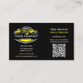 プロフェッショナル牽引会社、運搬サービス 名刺 (裏面)