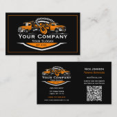 プロフェッショナル牽引会社、運搬サービス 名刺 (正面/裏面)