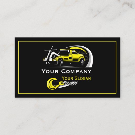 プロフェッショナル牽引会社、運搬サービス 名刺 (正面)