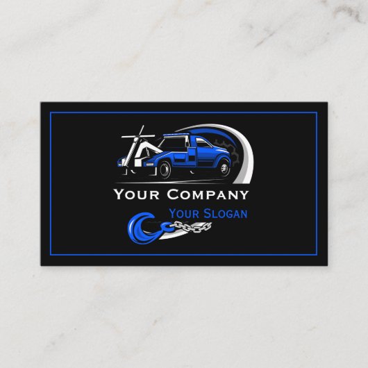 プロフェッショナル牽引会社、運搬サービス 名刺 (正面)