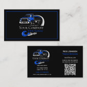 プロフェッショナル牽引会社、運搬サービス 名刺 (正面/裏面)