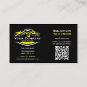 プロフェッショナル牽引会社、運搬サービス 名刺 (裏面)