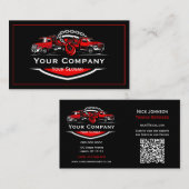 プロフェッショナル牽引会社、運搬サービス 名刺 (正面/裏面)