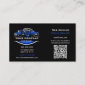 プロフェッショナル牽引会社、運搬サービス 名刺 (裏面)