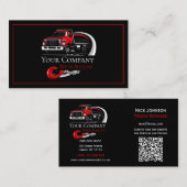 プロフェッショナル牽引会社、運搬サービス 名刺 (正面/裏面)