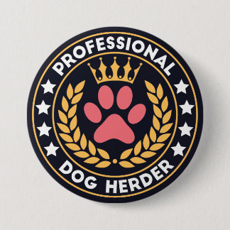プロフェッショナル犬の牧民 缶バッジ