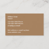 プロフェッショナル犬養成名刺 名刺 (裏面)