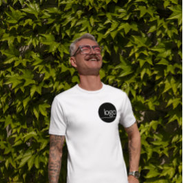 プロフェッショナル独自のロゴを追加WHITE BUSINESS UNIFORM Tシャツ