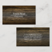 プロフェッショナル独自の木造の大工を作成 名刺 (正面/裏面)