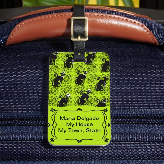 プロフェッショナル猫スタンドアウトラゲッジタグ ラゲッジタグ (正面インサイチュ2)