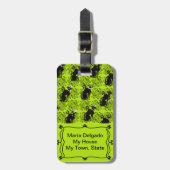 プロフェッショナル猫スタンドアウトラゲッジタグ ラゲッジタグ (正面縦)