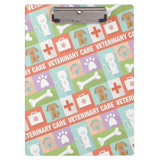 プロフェッショナル獣医アイコニック設計 クリップボード (正面)