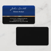 プロフェッショナル王室のブルーシステムアナリスト 名刺 (正面/裏面)