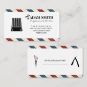 プロフェッショナル理容師アポイントメント 予約カード (正面/裏面)