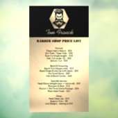 プロフェッショナル理容師ショップブラック&金ゴールド価格表 ウィンドウサイン (シート3)