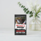 プロフェッショナル理容師ショップポールヘアドレッサーシェービング ロイヤリティカード (スタンド正面)