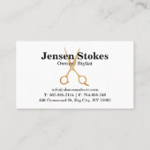 プロフェッショナル理容師ショップ名刺 名刺 (裏面)