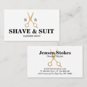 プロフェッショナル理容師ショップ名刺 名刺 (正面/裏面)