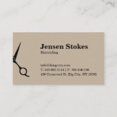 プロフェッショナル理容師ショップ名刺 名刺 (裏面)