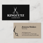 プロフェッショナル理容師ショップ名刺 名刺 (正面/裏面)