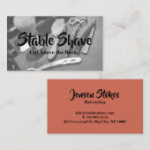 プロフェッショナル理容師ショップ名刺 名刺 (正面/裏面)