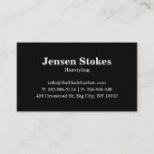 プロフェッショナル理容師ショップ名刺 名刺 (裏面)