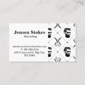 プロフェッショナル理容師ショップ名刺 名刺 (裏面)