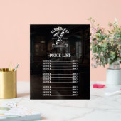 プロフェッショナル理容師ショップ美容師価格表 アクリルサイン (ウェディング)